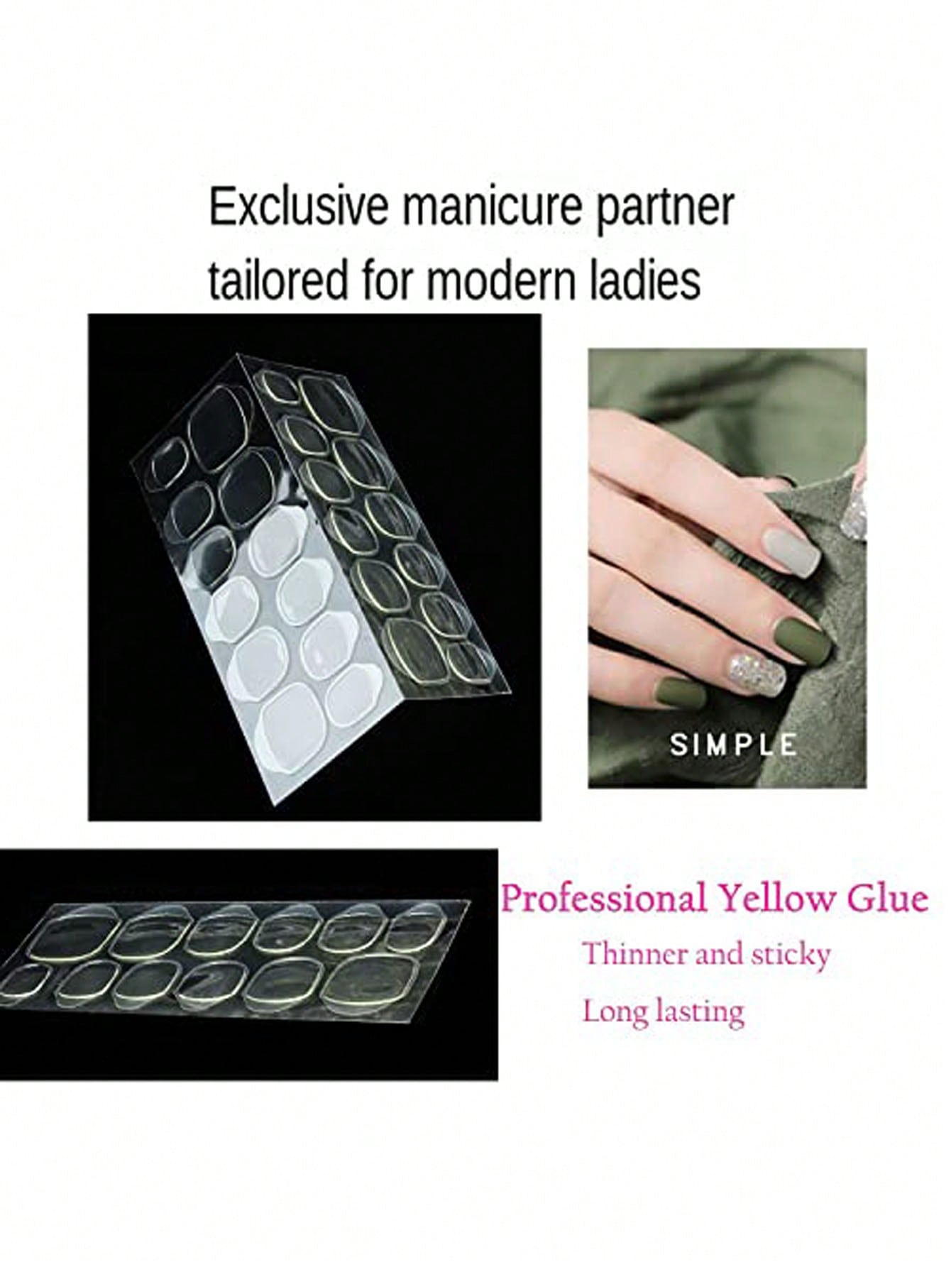 Flame & Smile Face Press-On Nails - thumbnail 8