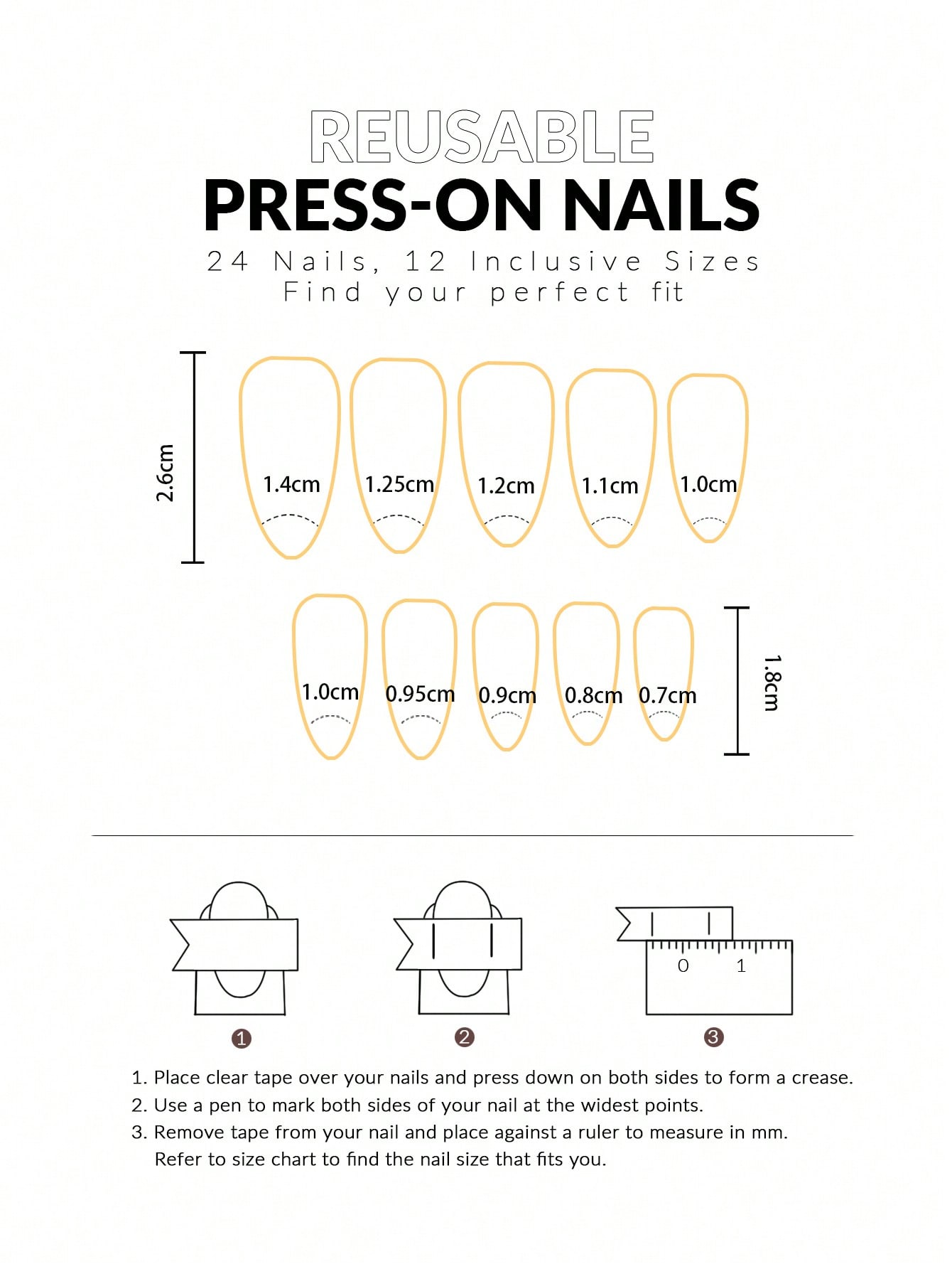 Fresh Painted Almond Press-On Nails - thumbnail 5