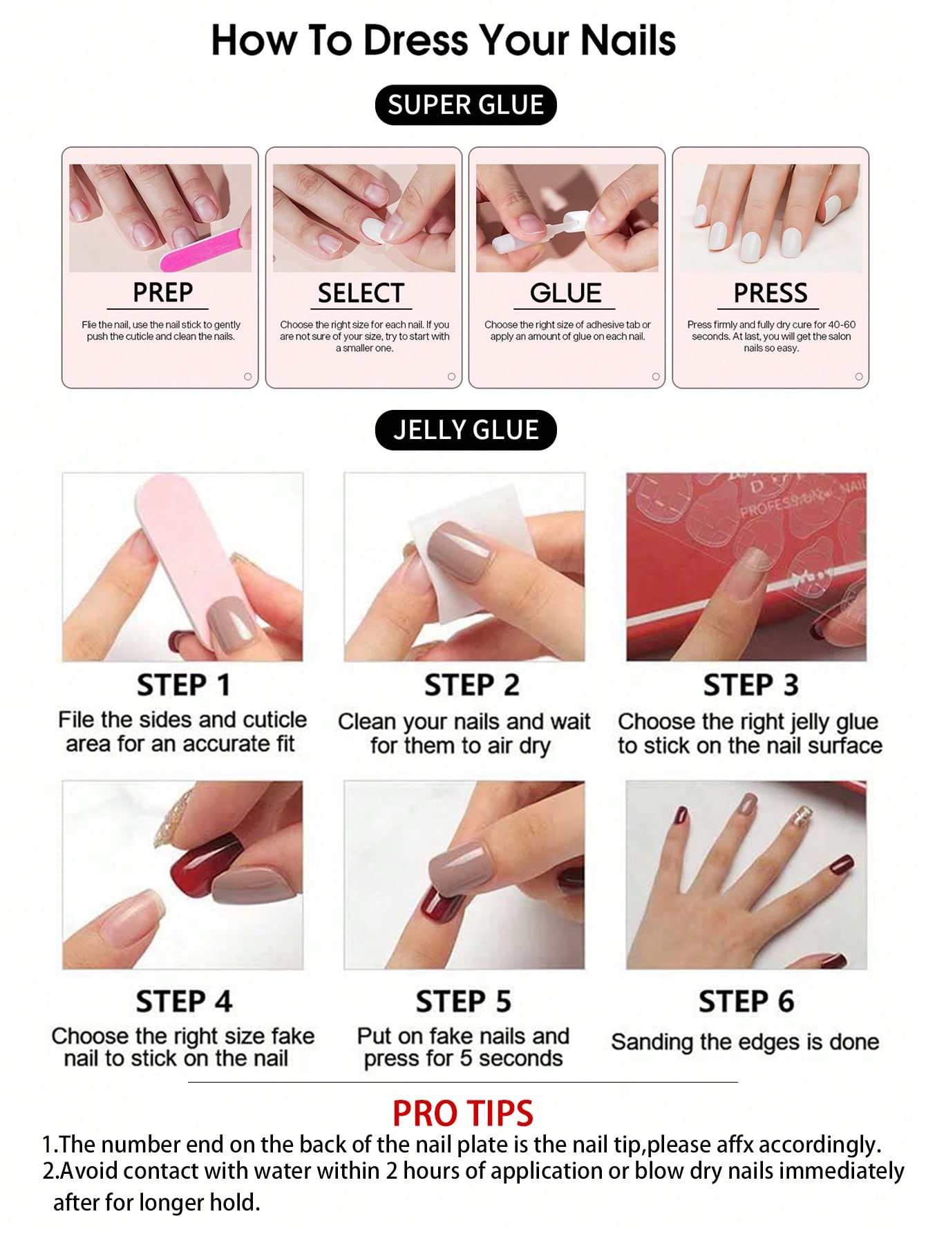 Pink & Yellow Polka Dot Press-On Nails - thumbnail 5