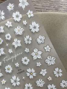 5D Plumeria Nail Stickers - view 1