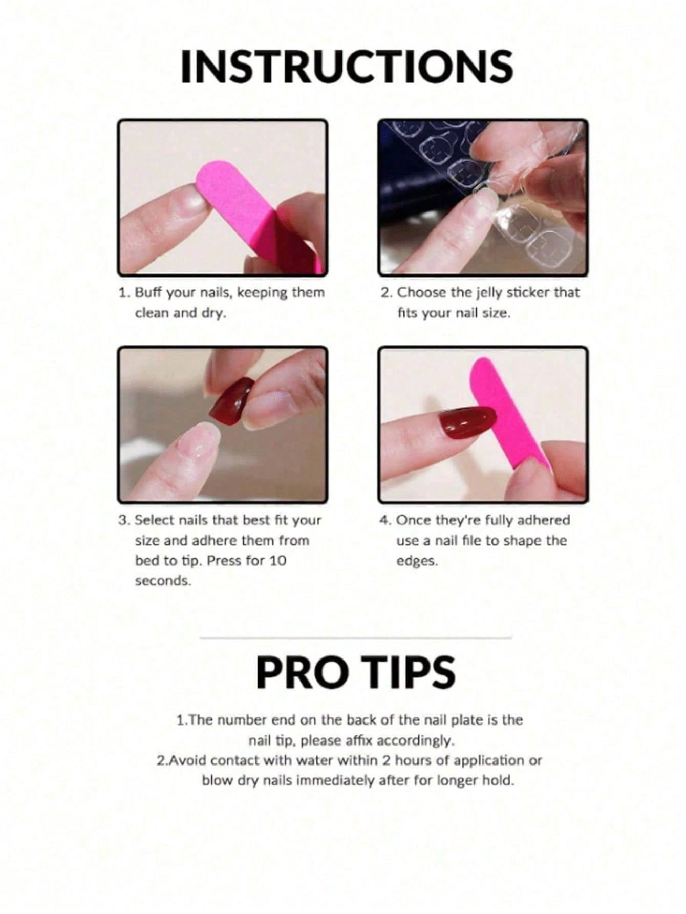 Red French Polka Dot Nail Stickers - thumbnail 6