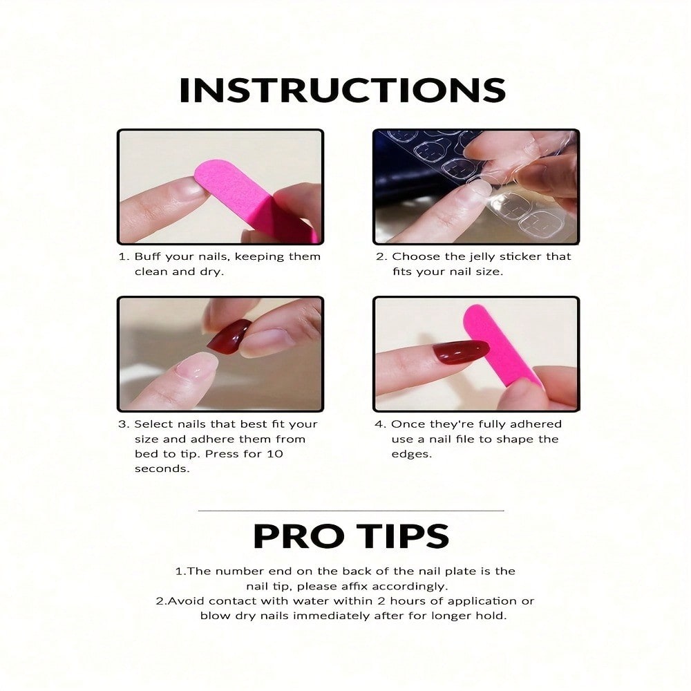 Strawberry Heart Almond Press-On Nails — Pink Edition - thumbnail 4